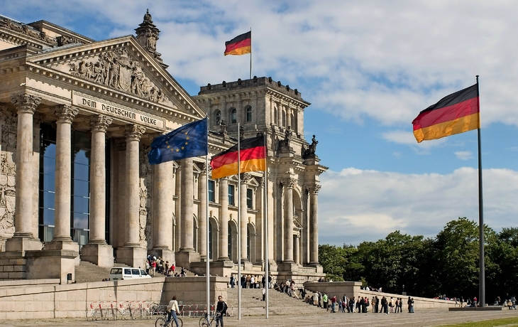 Reichstagsgebäude in Berlin, der Hauptstadt von Deutschland