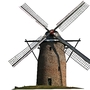 Altde Windmühle freigestellt