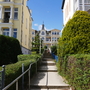 Bäderarchitektur und Strandpromenade im Ostseebad Heringsdorf und Bansin an der Ostsee auf der Insel Usedom