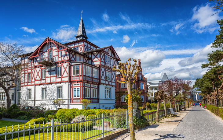 Strandpromenade des Ostseebads Binz auf der Insel Rügen