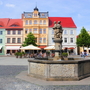 Cottbus - Altstadt mit Marktbrunnen