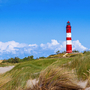 Ausblick auf den Leuchtturm von Amrum