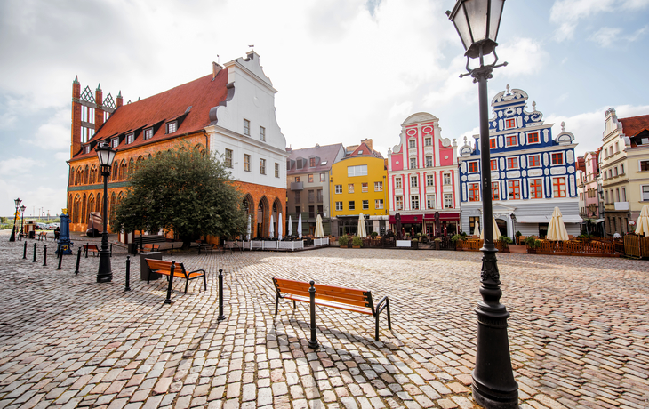 Blick auf den Marktplatz von Stettin