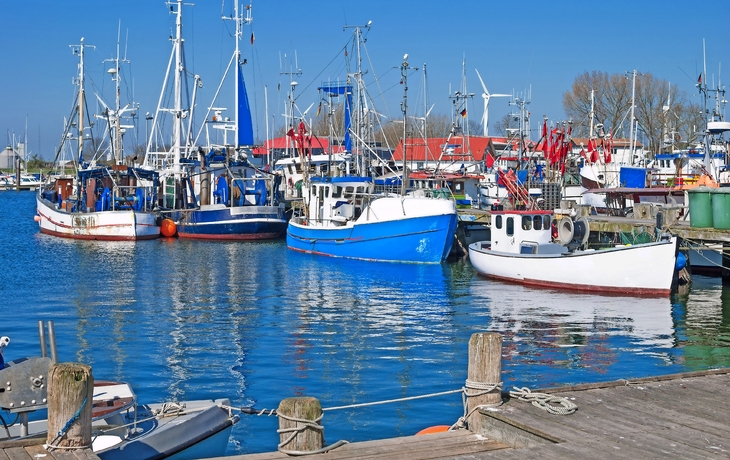 Hafen von Burgstaaken auf der Urlaubsinsel Fehmarn