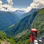 Standseilbahn am Lac d'Emosson im Schweizer Kanton Wallis