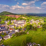 Luftkurort Altenberg in Sachsen im Frühling