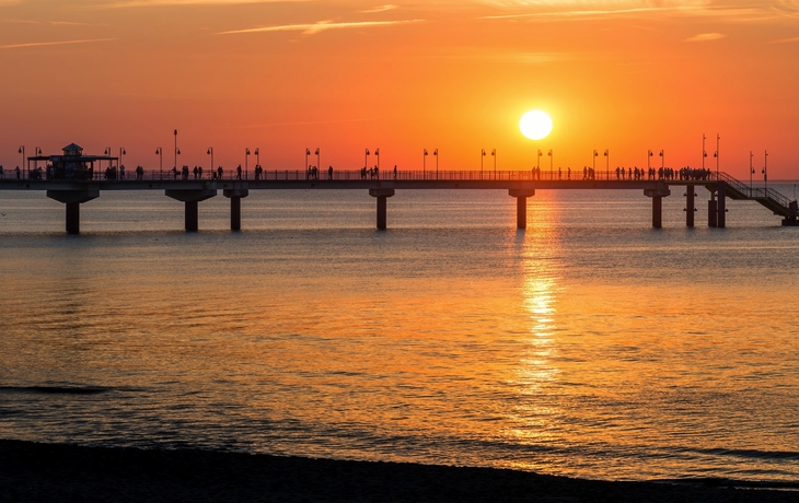 Pier im Ferienort Miedzyzdroje